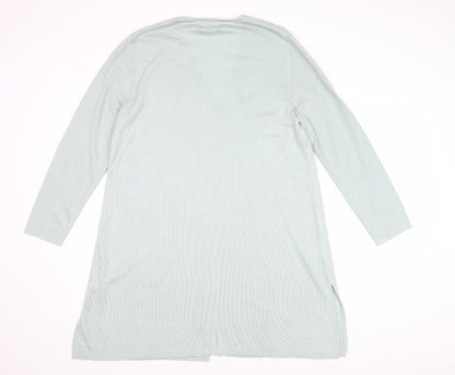 Antonia Nash Womens Blue V-Neck Acrylic Cardigan Jumper Size M