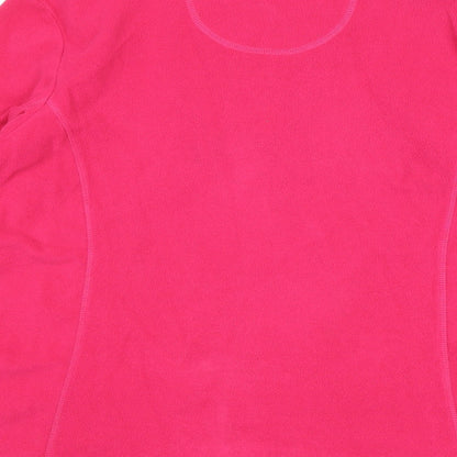 Crane Womens Pink Polyester Pullover Sweatshirt Size M Zip