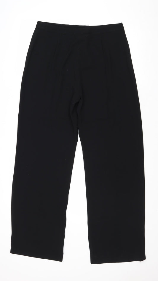 Womens UK Size 12 Debenhams Regular Fit Dress Pants Black Trousers