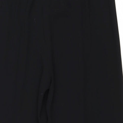 Womens UK Size 12 Debenhams Regular Fit Dress Pants Black Trousers
