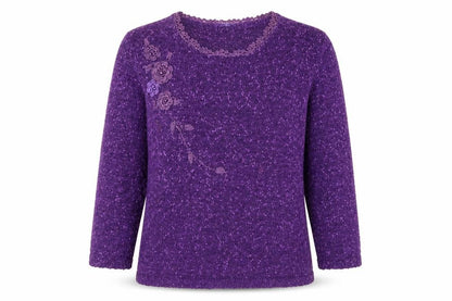 Womens UK Size M Autonomy Purple Pullover Jumper