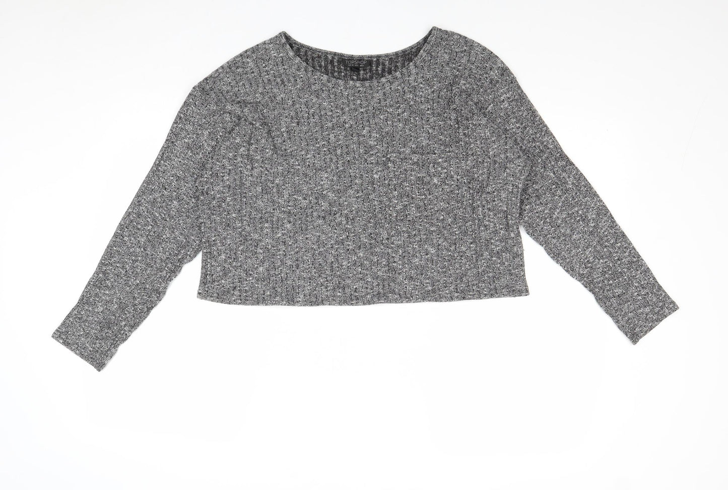 Womens UK Size 12 Topshop Grey Pullover Jumper