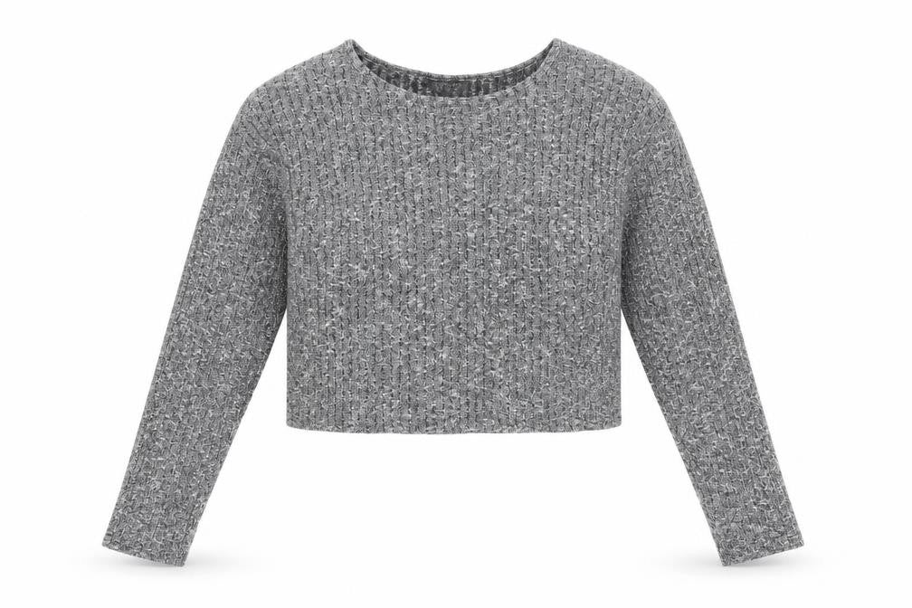 Womens UK Size 12 Topshop Grey Pullover Jumper