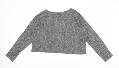 Womens UK Size 12 Topshop Grey Pullover Jumper