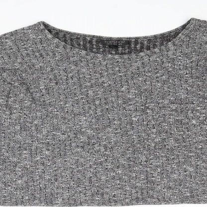 Womens UK Size 12 Topshop Grey Pullover Jumper