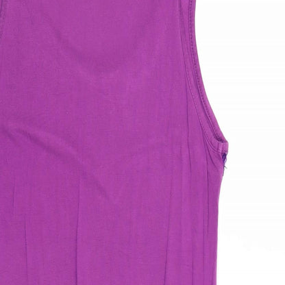 Womens UK Size L VILA Purple Basic Tank