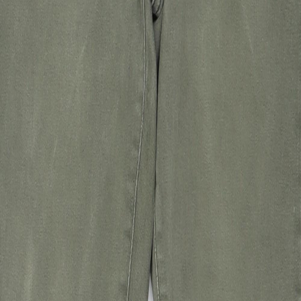 Womens UK Size 33 in H&M Regular Fit Skinny Green Jeans