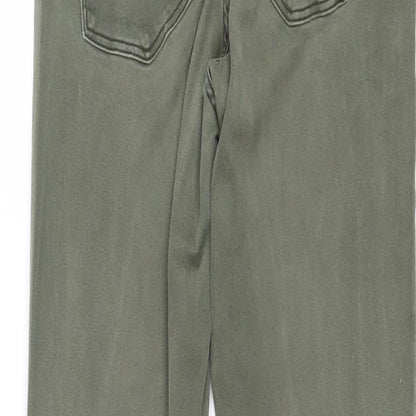 Womens UK Size 33 in H&M Regular Fit Skinny Green Jeans