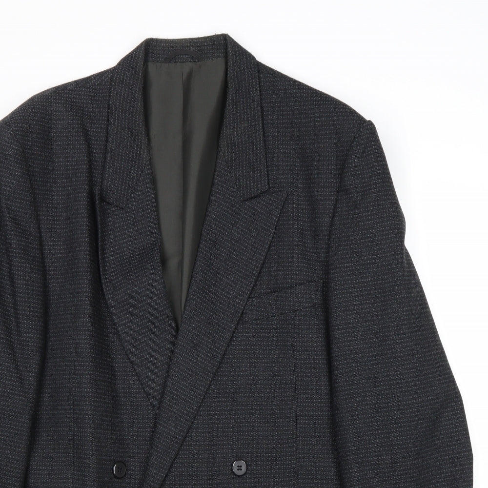 Bruce Corman Mens Grey Wool Jacket Suit Jacket Size 40 Regular