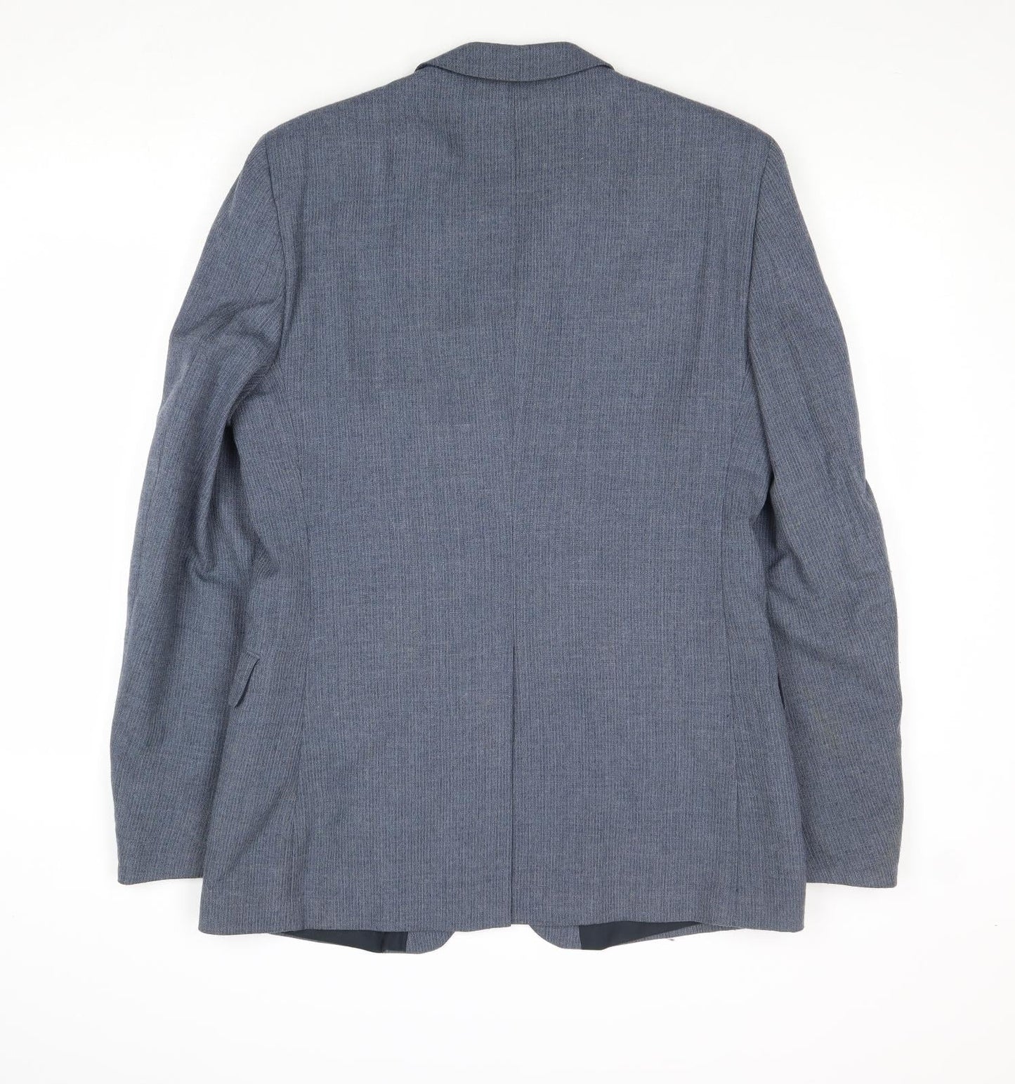 Peter Brown Mens Blue Wool Jacket Suit Jacket Size 36 Regular