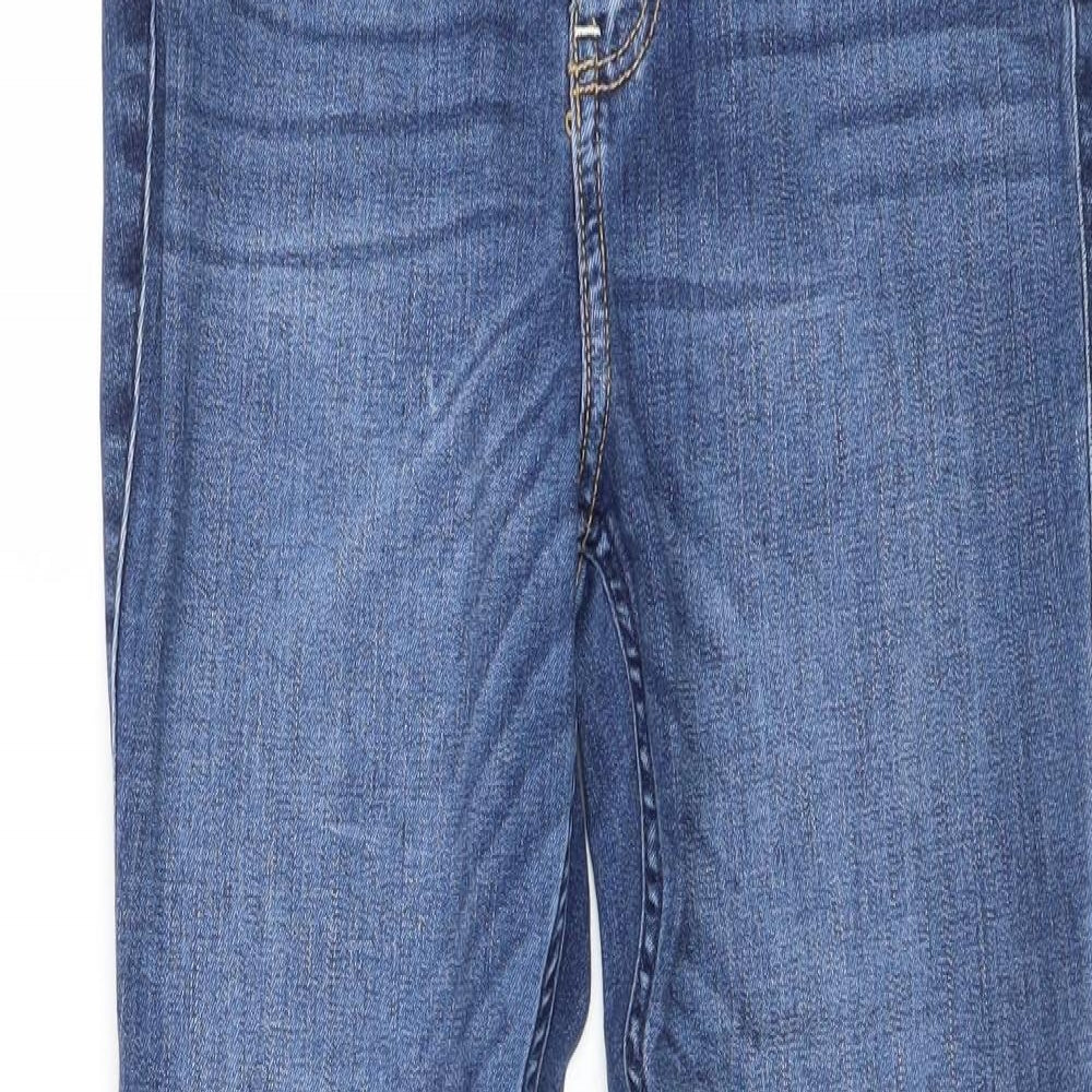 Hollister Womens Blue Cotton Straight Jeans Size 27 in Regular Zip