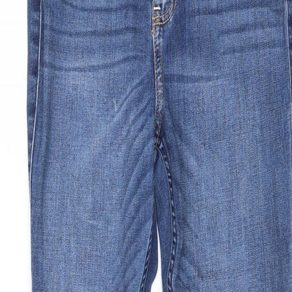 Hollister Womens Blue Cotton Straight Jeans Size 27 in Regular Zip