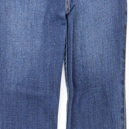 Hollister Womens Blue Cotton Straight Jeans Size 27 in Regular Zip