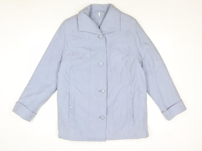 Winter Womens Blue Jacket Size 10 Button