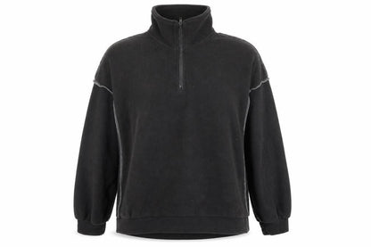 DAZY Womens Brown Polyester Pullover Sweatshirt Size S Zip