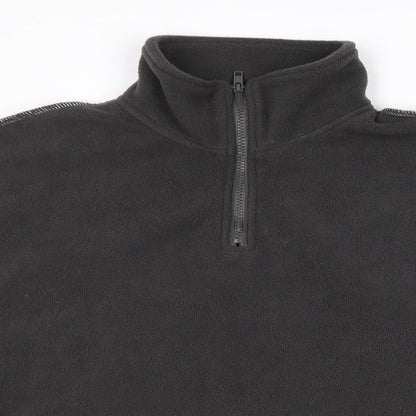 DAZY Womens Brown Polyester Pullover Sweatshirt Size S Zip