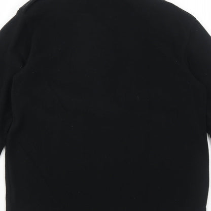 Churchill Womens Black Polyester Pullover Sweatshirt Size S Zip