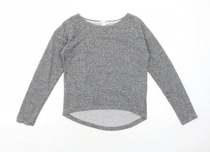 H&M Girls Grey Cotton Pullover Sweatshirt Size 10-11 Years Pullover