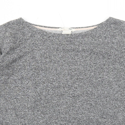 H&M Girls Grey Cotton Pullover Sweatshirt Size 10-11 Years Pullover