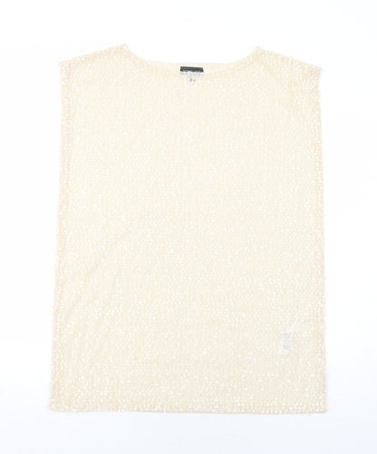Womens UK Size 8 Topshop Ivory Basic Tank