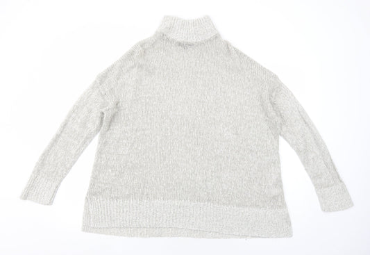 Womens UK Size L New Look Grey Pullover Jumper