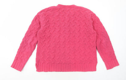 Womens UK Size S NEXT Pink Pullover Jumper
