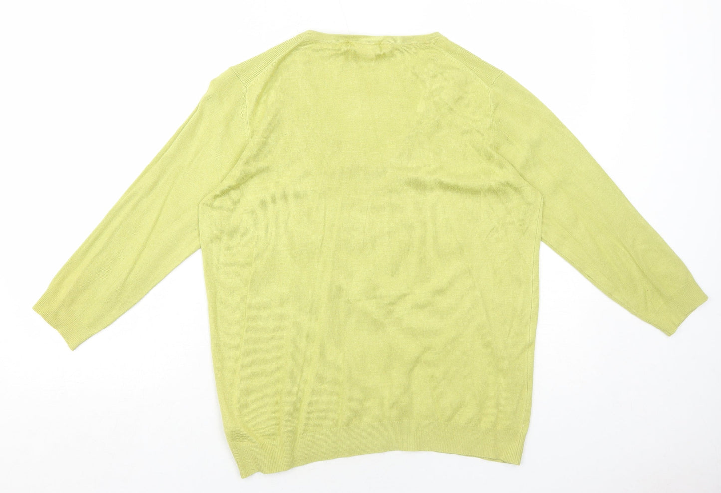 Womens UK Size 12 Marks and Spencer Green Pullover Jumper