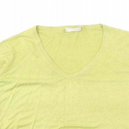 Womens UK Size 12 Marks and Spencer Green Pullover Jumper