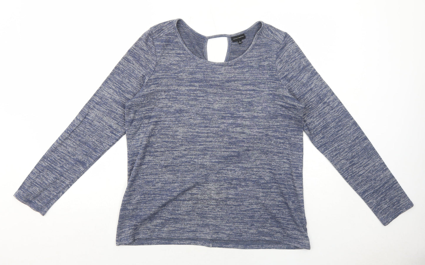 Womens UK Size L Mercer & Madison Blue Basic Blouse