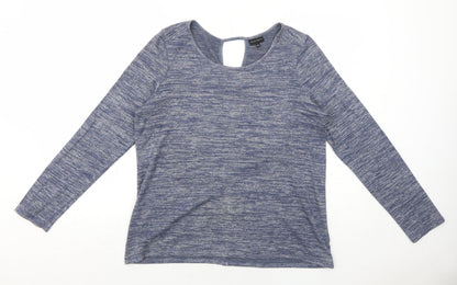 Womens UK Size L Mercer & Madison Blue Basic Blouse