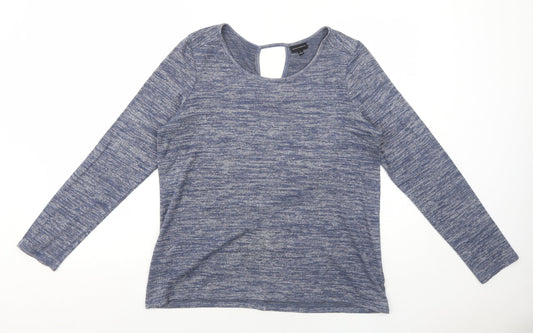 Womens UK Size L Mercer & Madison Blue Basic Blouse