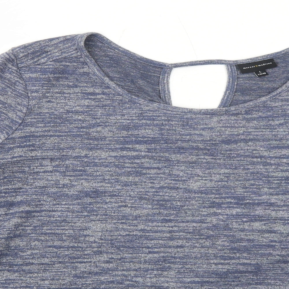 Womens UK Size L Mercer & Madison Blue Basic Blouse