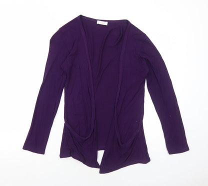 Womens UK Size M Oui Purple Basic Blouse