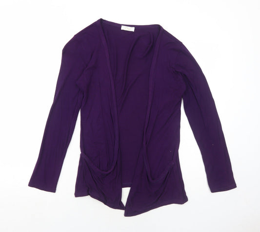 Womens UK Size M Oui Purple Basic Blouse