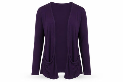 Womens UK Size M Oui Purple Basic Blouse