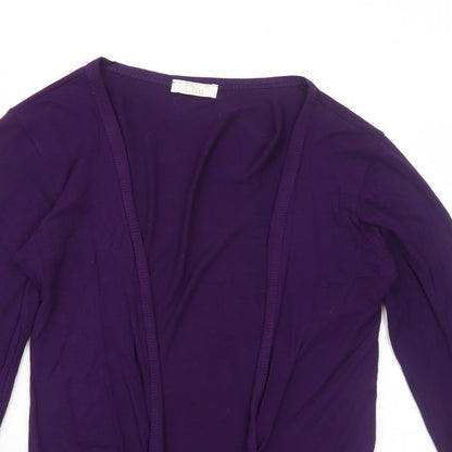 Womens UK Size M Oui Purple Basic Blouse
