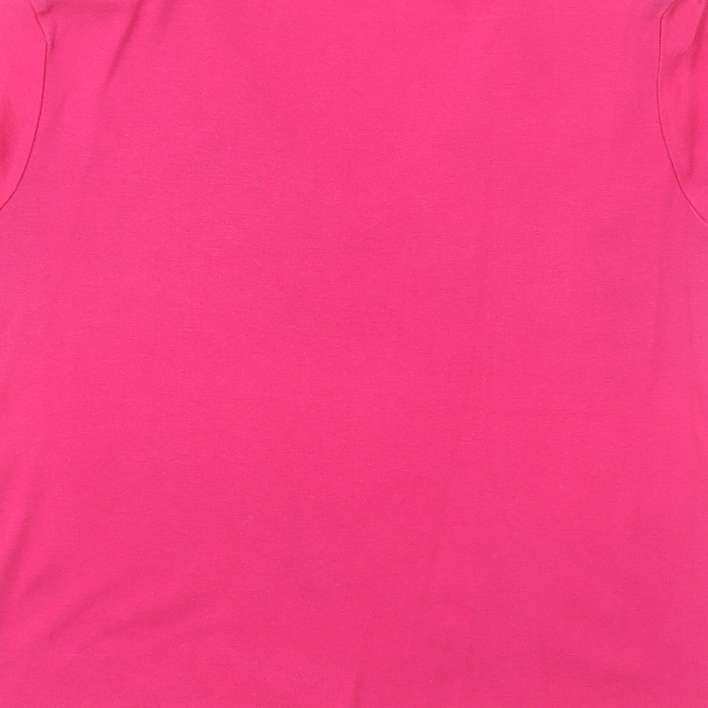 Womens UK Size 14 Marks and Spencer Pink Basic Blouse
