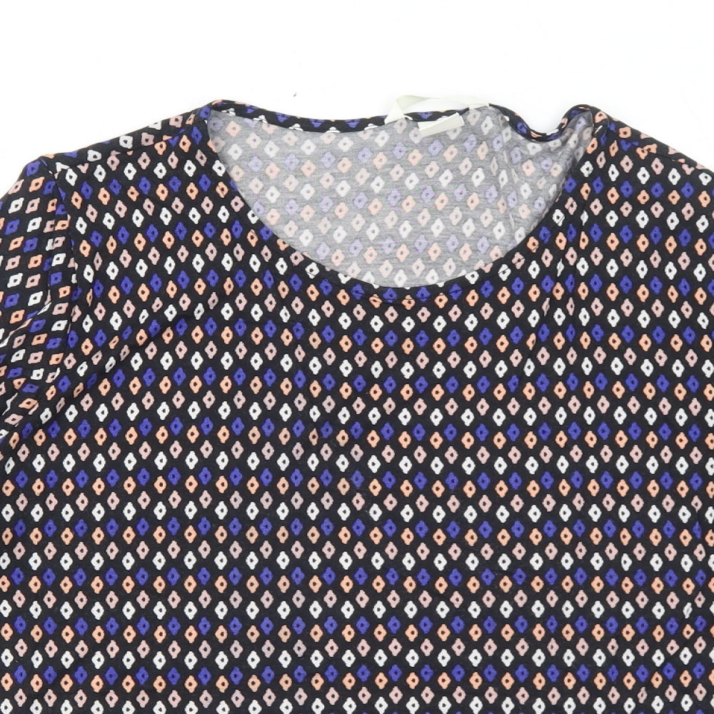 Womens UK Size S H&M Black Basic Blouse
