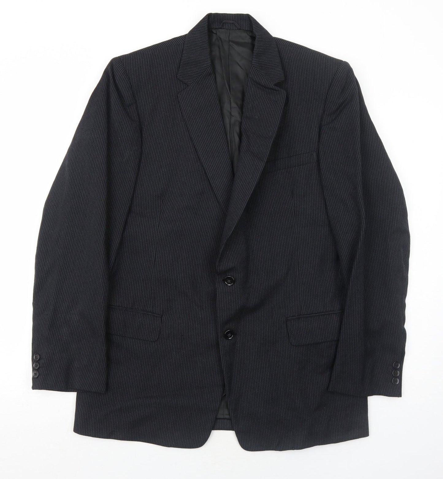 Mens UK Size 40 John Collier Regular Black Suit Jacket