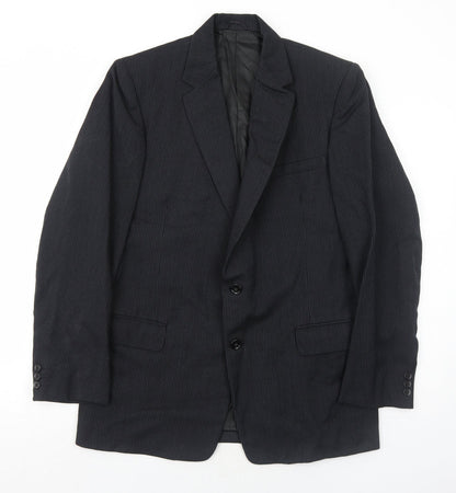 Mens UK Size 40 John Collier Regular Black Suit Jacket