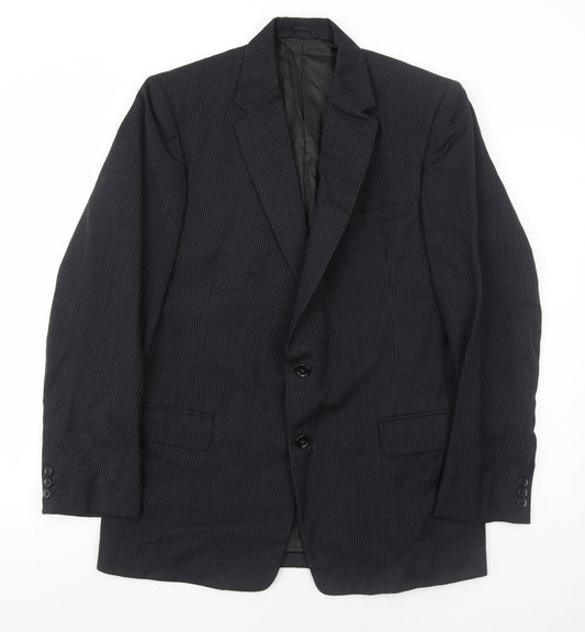 Mens UK Size 40 John Collier Regular Black Suit Jacket