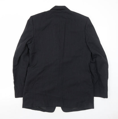 Mens UK Size 40 John Collier Regular Black Suit Jacket