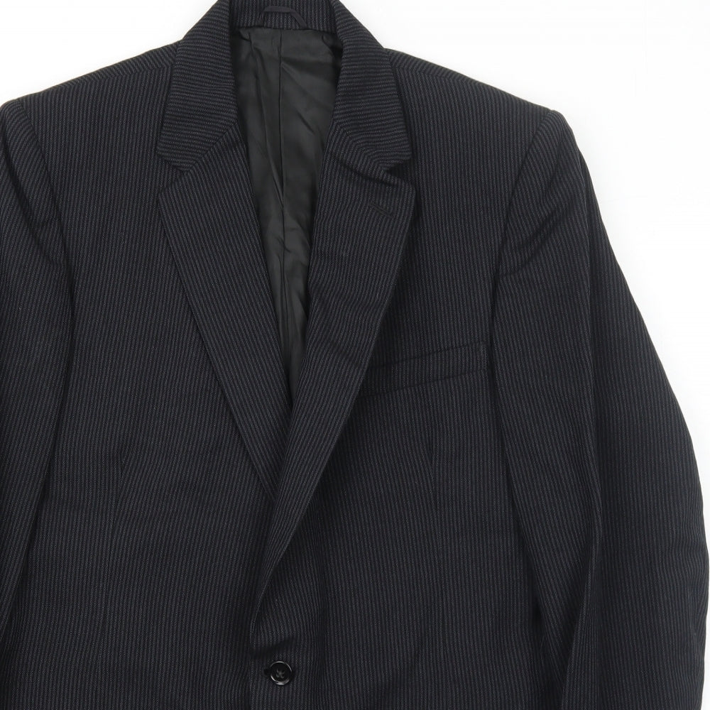 Mens UK Size 40 John Collier Regular Black Suit Jacket