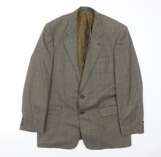 Mens UK Size 42 Brook Taverner Regular Green Suit Jacket