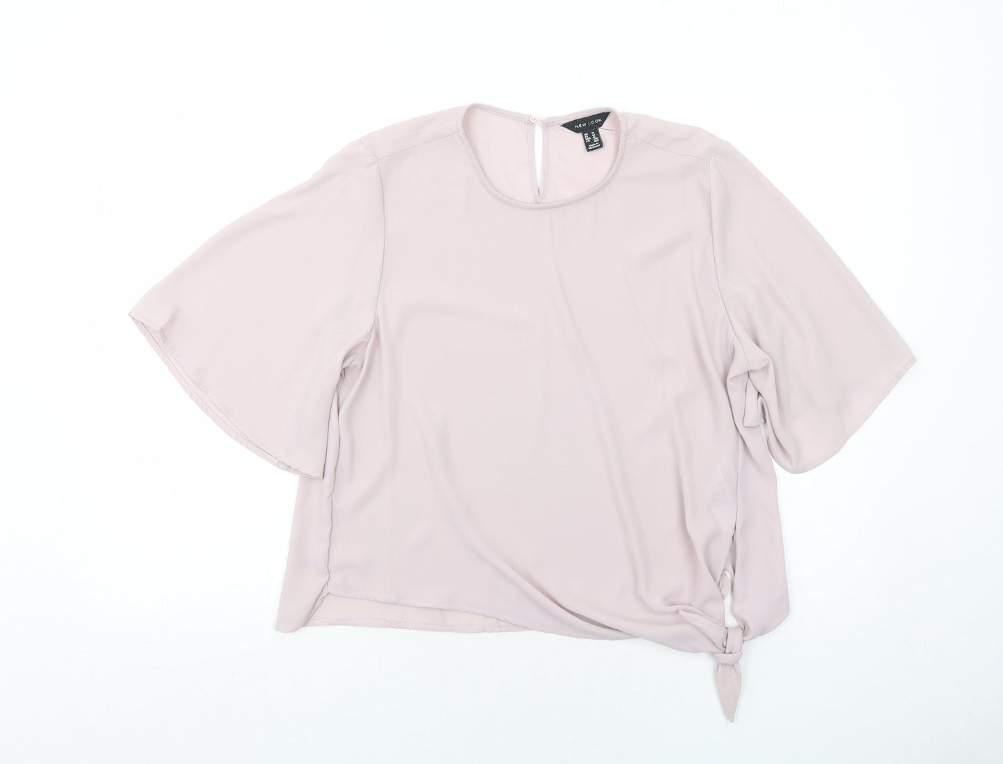 Womens UK Size 14 New Look Purple Basic Blouse