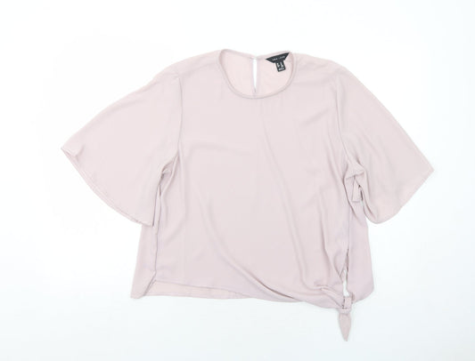 Womens UK Size 14 New Look Purple Basic Blouse