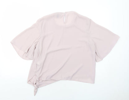 Womens UK Size 14 New Look Purple Basic Blouse