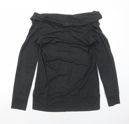 Cynthia Rowley Womens Grey Modal Pullover Sweatshirt Size 10 Pullover