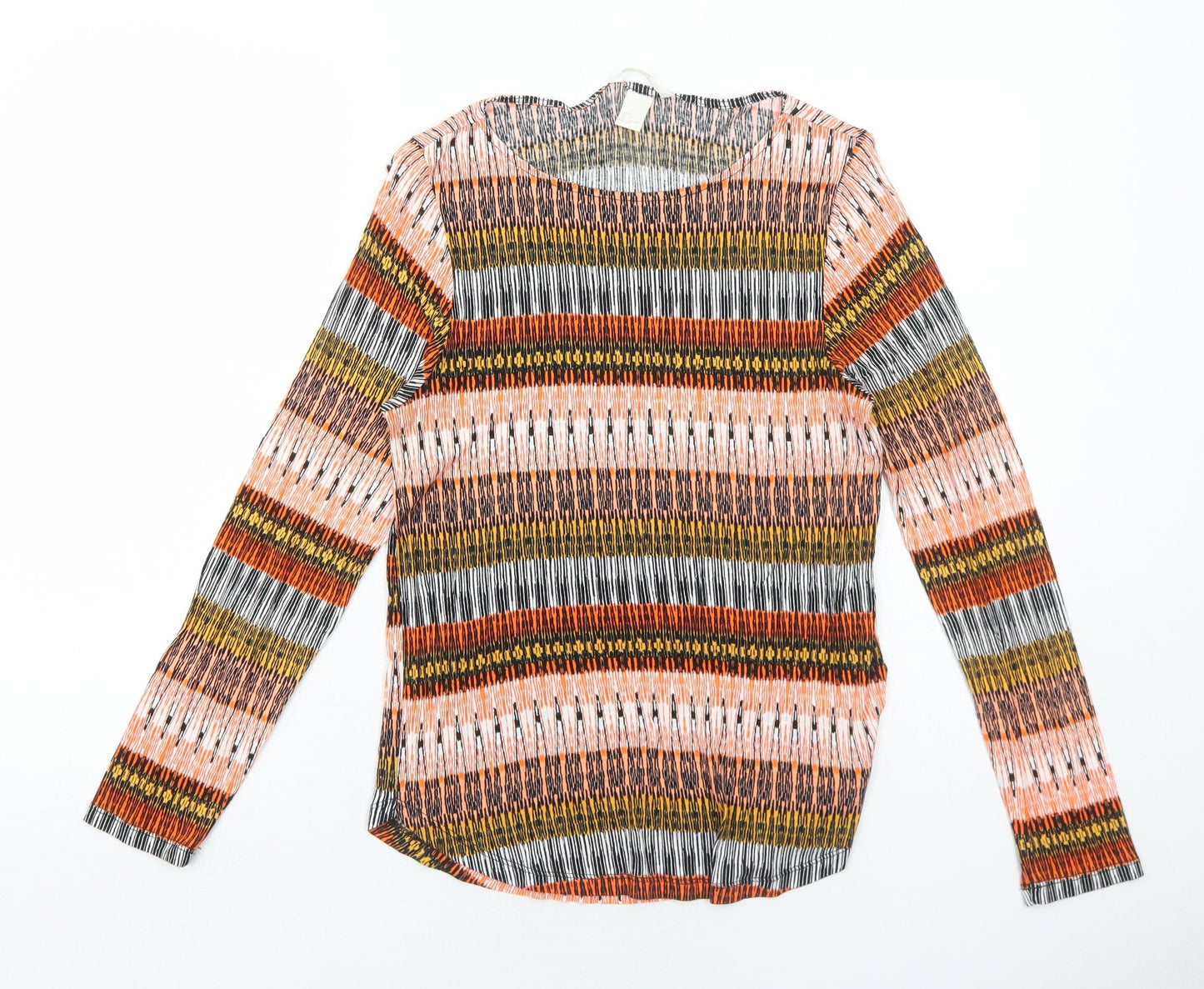 Womens UK Size S H&M Orange Basic Blouse