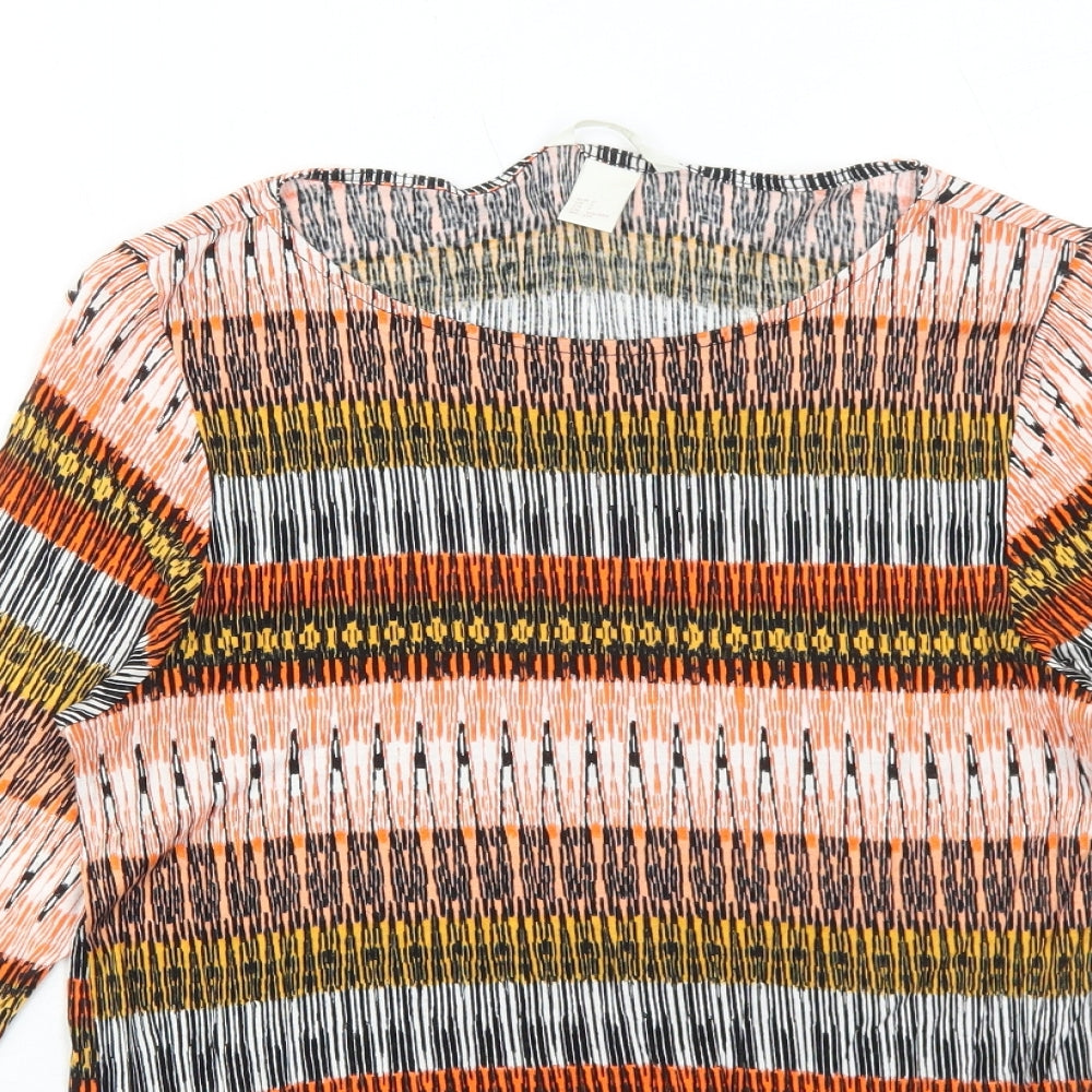 Womens UK Size S H&M Orange Basic Blouse